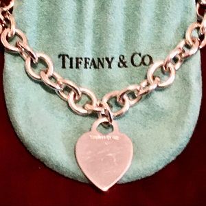 Tiffany & Co 15” heart necklace